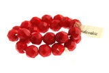 Vinatge Fire Polished Beads - Red - Craft De Ville - Craft de Ville