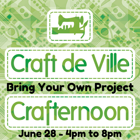 Crafternoon - Apportez votre propre projet - 28 juin