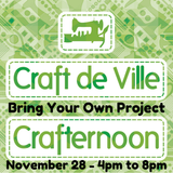 Crafternoon – Apportez votre propre projet – 28 novembre