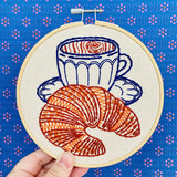 Hook, Line & Tinker - Croissant Complete Embroidery Kit