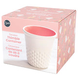 Dritz Ceramic Thimble Container