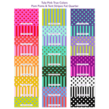 Preorder September - Tula Pink True Colors Pom Poms And Stripes Fat Quarter Pack Precut Fabric