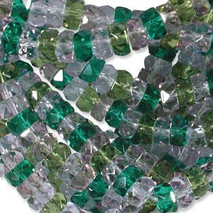 Faceted Crystal Rondelle - 3x6mm - Craft De Ville - Craft de Ville