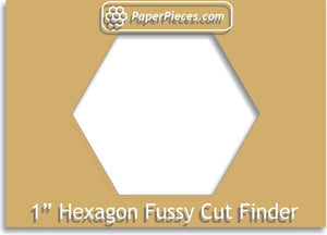 Fussy Cut Finder - 1" Hexagon