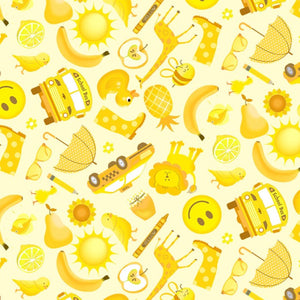 Timeless Treasures - I Spy Objects - Yellow