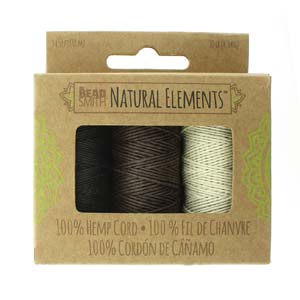 Natural Hemp - 10lb test - 3 spools - BeadSmith - Craft de Ville