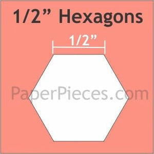 SPECIAL ORDER - 1/2" EPP Hexagons - 750 Pack