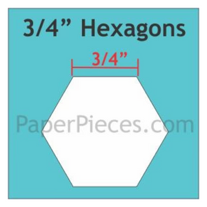 3/4" EPP Hexagons - 125 Pack