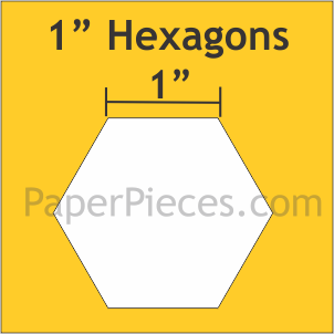 1 Epp Hexagons - 100 Pack Paper Template