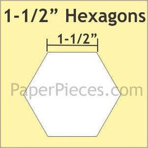 1.5" EPP Hexagons - 50 Pack