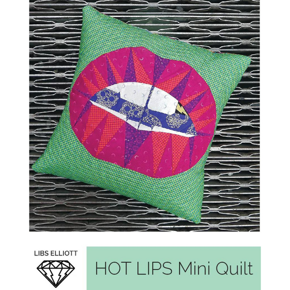 Hot Lips Foundation Paper Piecing Quilt Pattern - Libs Elliott