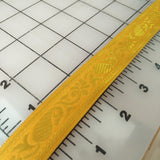 Woven Metallic Scrolls Ribbon - Perfectly Reasonable Tours - Craft de Ville