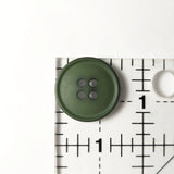 4-Holed Plastic Button - 3/4 Moss Green Buttons