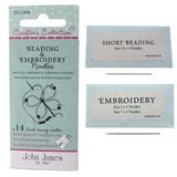 John James Crafters Collection - Embroidery & Beading Assorted 14 Pack Needles