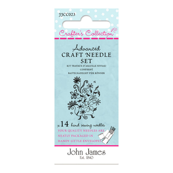 John James Crafters Collection - Advanced Craft Needle Set Assorted 14 Pack Needles