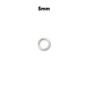 Jump Ring - Silver Plated - 5mm 20 Gauge - BeadSmith - Craft de Ville