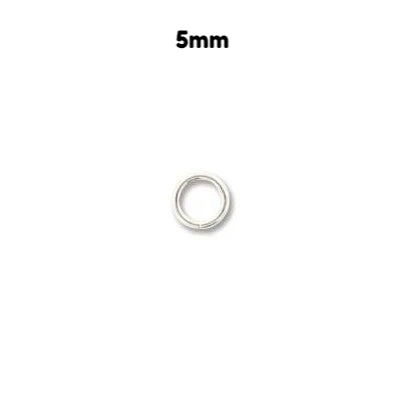 Jump Ring - Silver Plated - 5mm 20 Gauge - BeadSmith - Craft de Ville