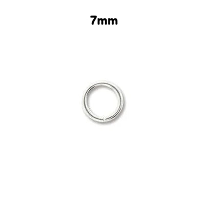 Jump Ring - Silver Plated - 7mm 18 Gauge - BeadSmith - Craft de Ville