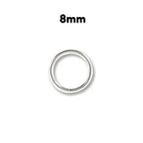 Jump Ring - Silver Plated - 8mm 18 Gauge - BeadSmith - Craft de Ville