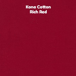 Kona Cotton - Rich Red - Kona Cotton - Craft de Ville