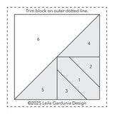 Scrappy 3" Half Square Triangle Foundation Paper Piecing Pad