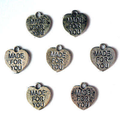 Made For You Charm - Antique Silver - Craft De Ville - Craft de Ville