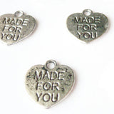 Made For You Charm - Antique Silver - Craft De Ville - Craft de Ville