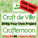 Crafternoon – Apportez votre propre projet – 23 mai