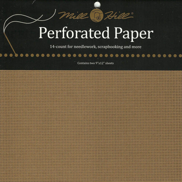 Perforated Paper - 14Ct Antique Brown Embroidery