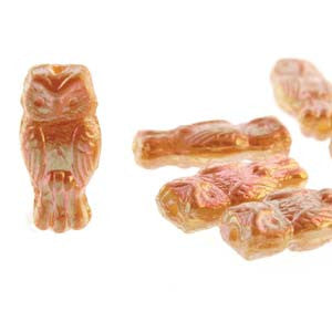 Owls - 15Mm X 7Mm Glass Beads