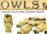 Owls - 15Mm X 7Mm Glass Beads