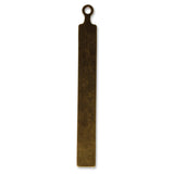 Tall Tag Charm - Natural Brass 67X7.5Mm Charms & Pendants