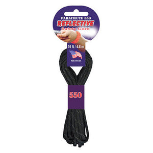 Paracord 550 - Reflective Black - Pepperell - Craft de Ville