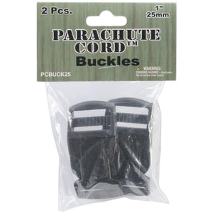 Paracord Buckles - Black 25Mm Craft Fasteners & Closures