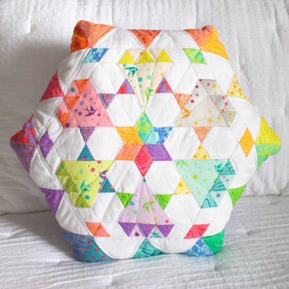 Diamond Dust Pillow - Epp Pieces And Pattern Quilting