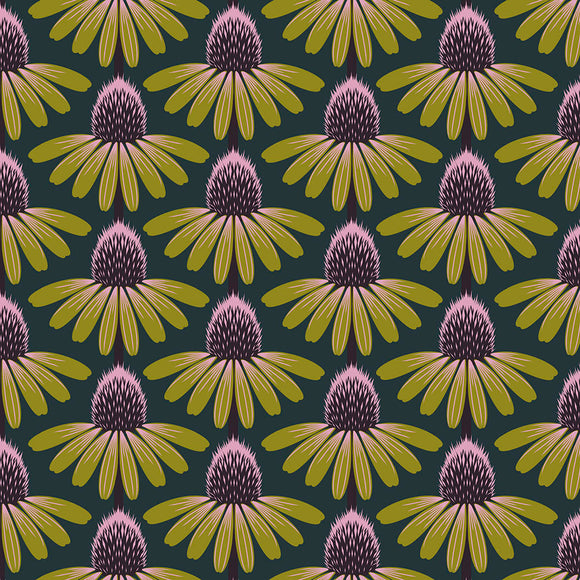 Anna Maria Horner - Love Always Am Echinacea In Seaweed Fabric