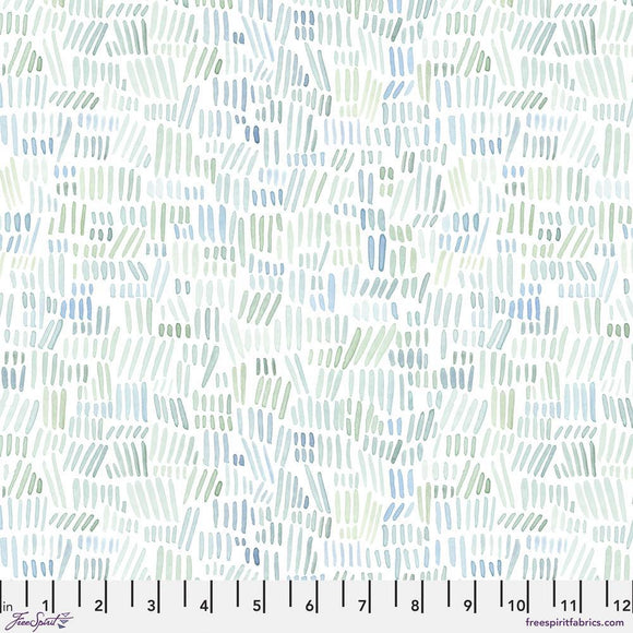 Preorder January - Shell Rummel Natural Affinity Watercolor Meadow In Celadon Fabric