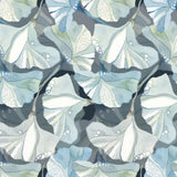 Preorder August - Shell Rummel Touchstones Floating Ginko In Cool Fabric