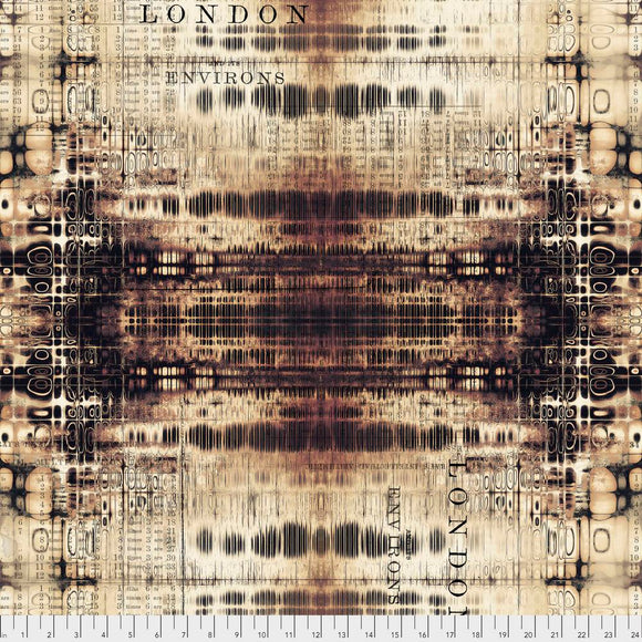 Tim Holtz - Abandoned London Gridlock Fabric