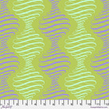 Preorder July - Tula Pink Parisville Déjà Vu Spencer Stripe In Pistachio Fabric