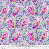 Tula Pink - Moon Garden Night Owl In Dusk Fabric