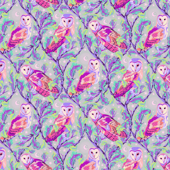Tula Pink - Moon Garden Night Owl In Dusk Fabric