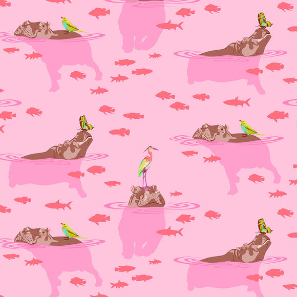 Tula Pink - Everglow My Hippos Dont Lie In Nova Fabric