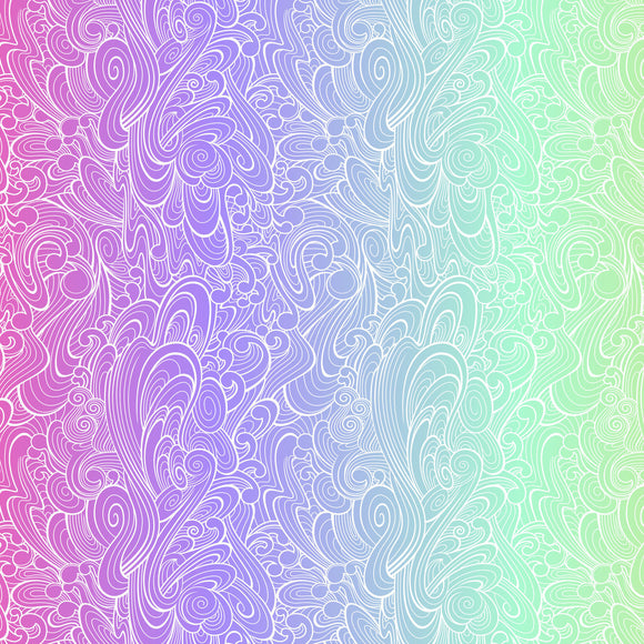 PREORDER APRIL - Tula Pink - Floral Reef - Riptide in Deep Dive