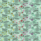 Tula Pink - Prince Charming Déjà Vu - Dandelion en Sweet Mint