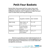 Petit Four Baskets Pattern - By Annie