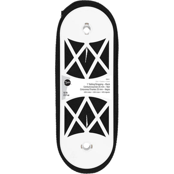 Dritz Cotton Webbing - Black - 1