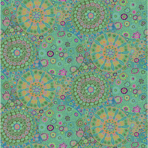 PREORDER JULY - Kaffe Fasset Collective - Quilt Backing 108" Millefiori in Jade