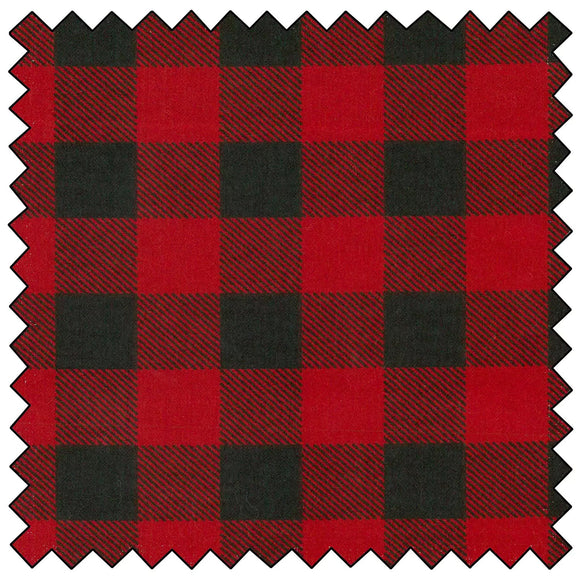 Lumberjack Flannel - Red & Black 60 Wide Fabric