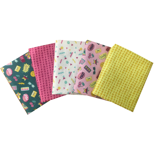 Retro Blast - Fat Quarter Bundle Precut Fabric